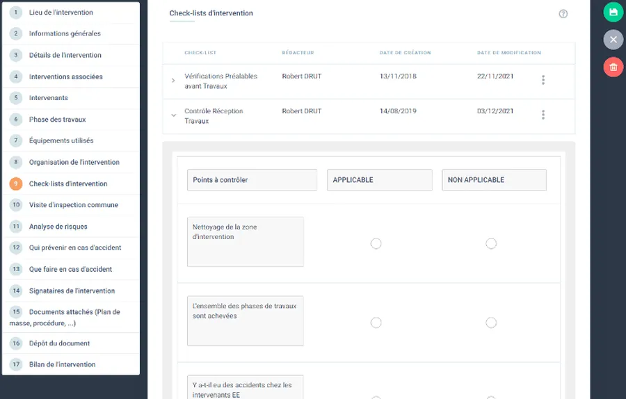 Previsoft : interface logiciel coactivité Previsoft : interface logiciel coactivité