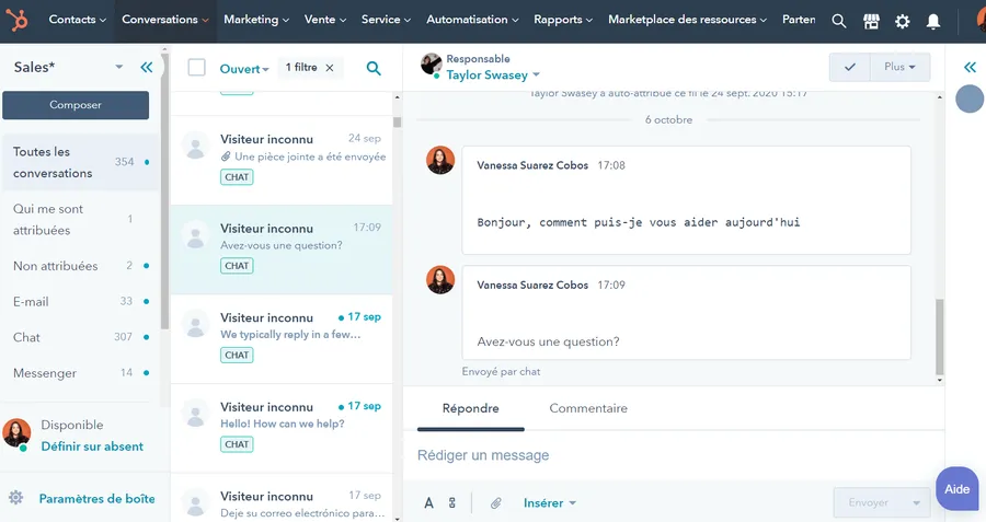 Service Hub : logiciel de service client / helpdesk Service Hub : logiciel de service client / helpdesk