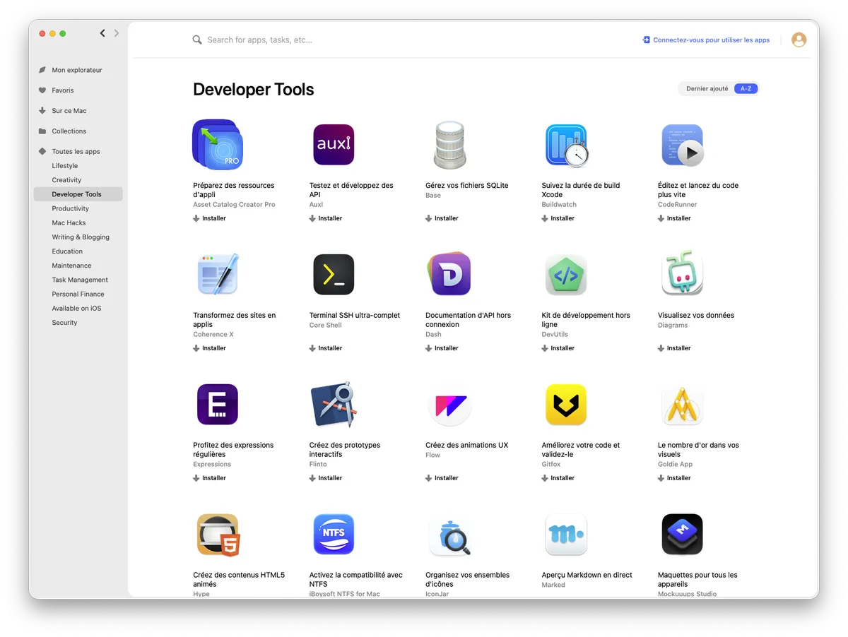 Setapp interface 2