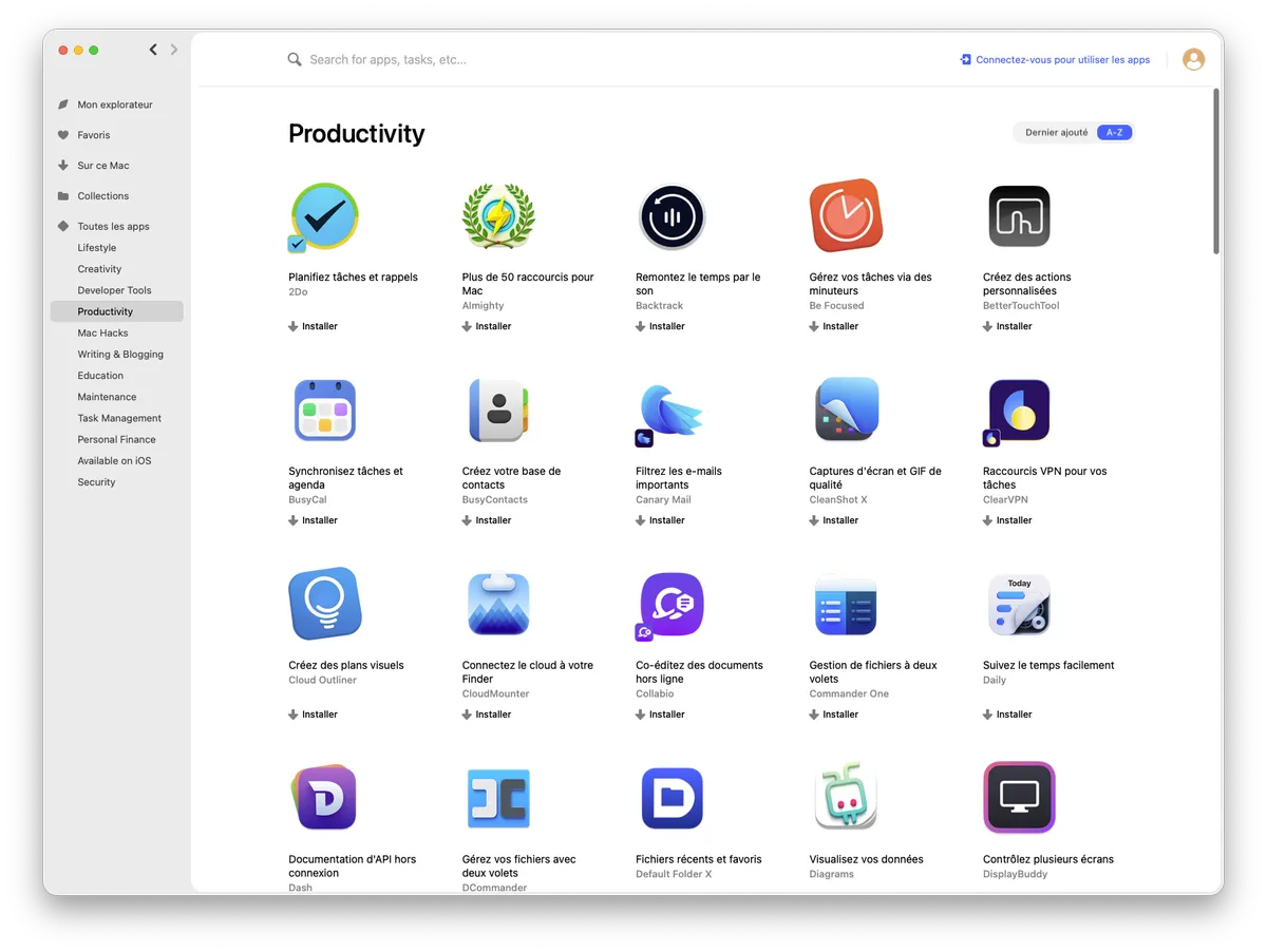 Setapp interface 3