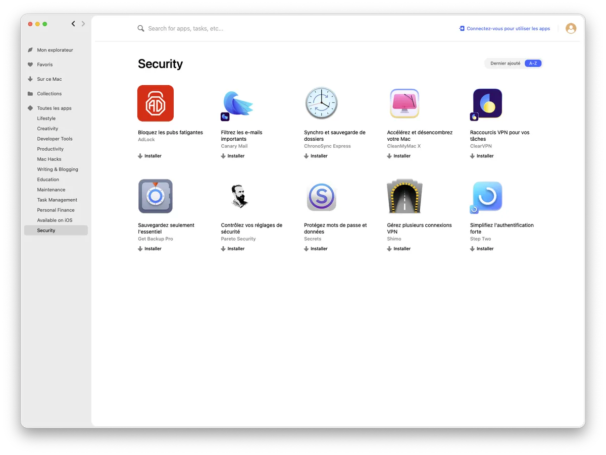Setapp interface 5
