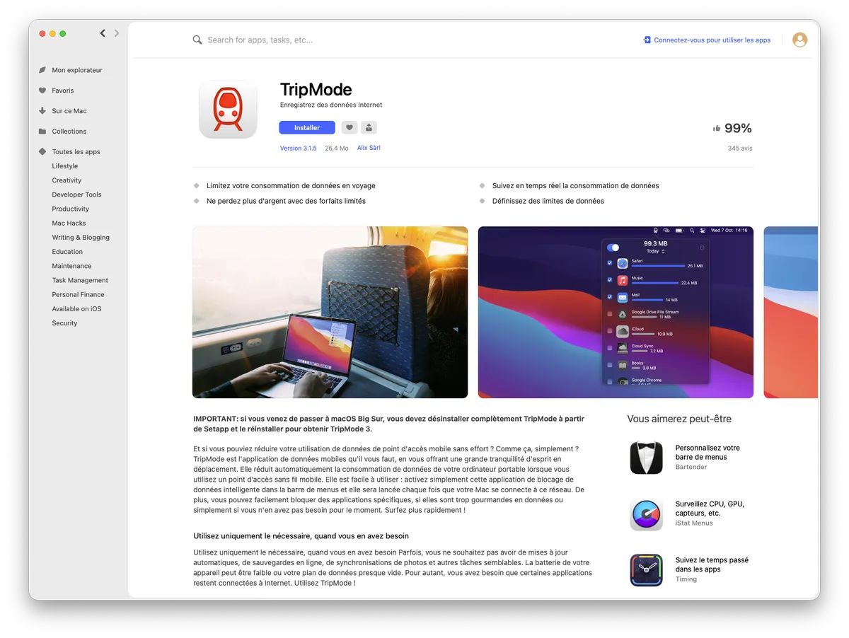 Setapp interface 7