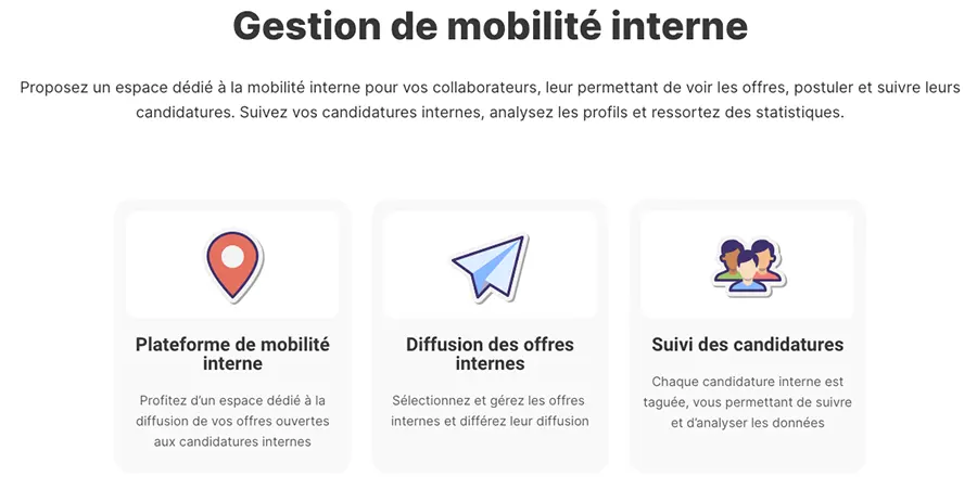 Softy : fonctionnalités gestion de la mobilité interne Softy : fonctionnalités gestion de la mobilité interne