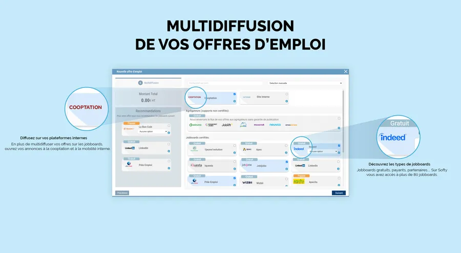 Softy : interface multidiffusion offres emploi Softy : interface multidiffusion offres emploi