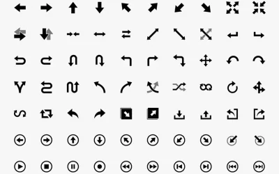 Symboles de flèches à copier-coller
