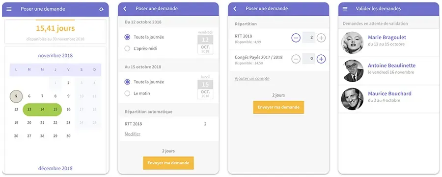 Timmi Absences : application mobile Timmi Absences : application mobile