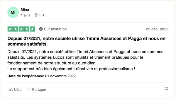 Timmi Absences : avis Timmi Absences : avis