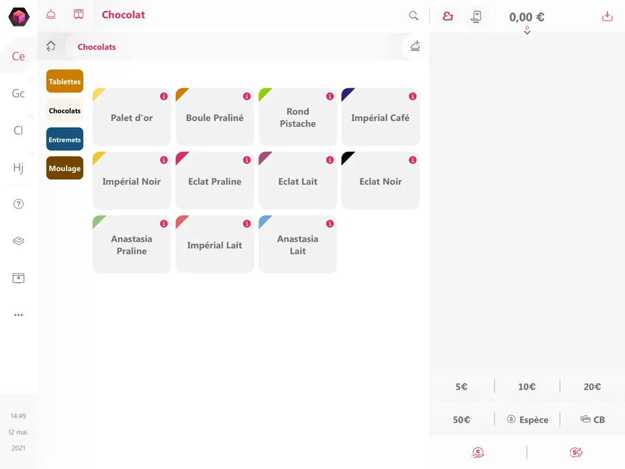 Toporder : interface caisse Toporder : interface caisse