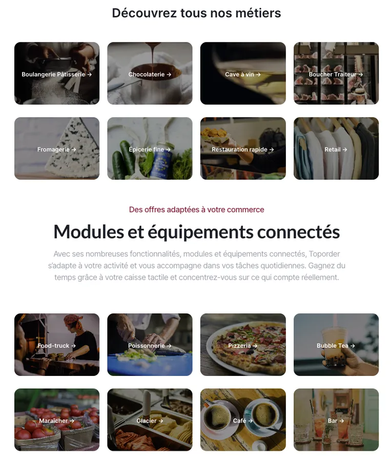 Toporder : métiers Toporder : métiers