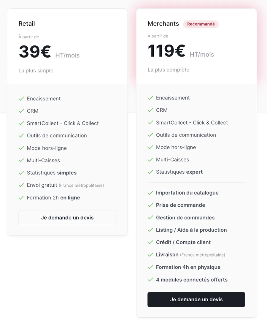Toporder : prix Toporder : prix