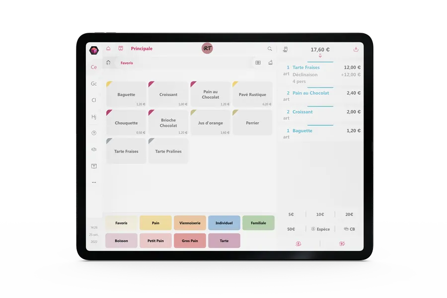 Toporder : produit tablette Toporder : produit tablette