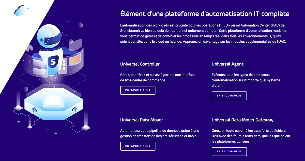 Universal Automation Center (UAC) : fonctionnalités Universal Automation Center (UAC) : fonctionnalités