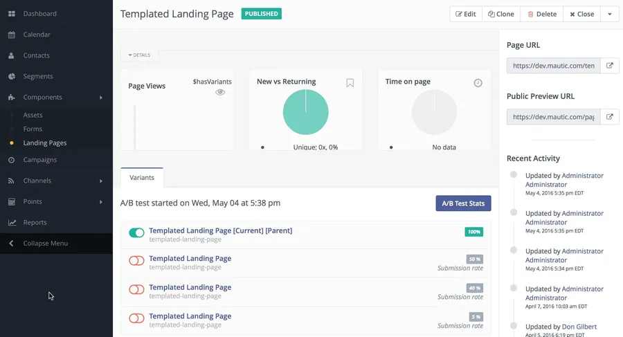 WebAnyOne interface landing page WebAnyOne interface landing page