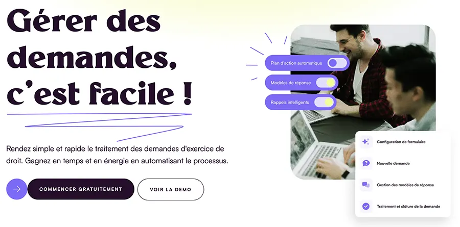 Witik : fonctionnalités droits des personnes