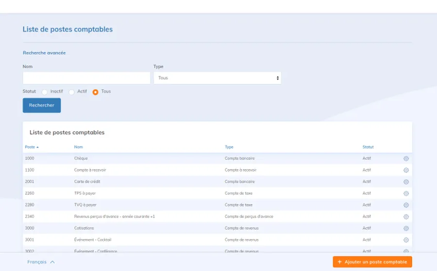 Yapla : interface comptabilité 1 Yapla : interface comptabilité 1