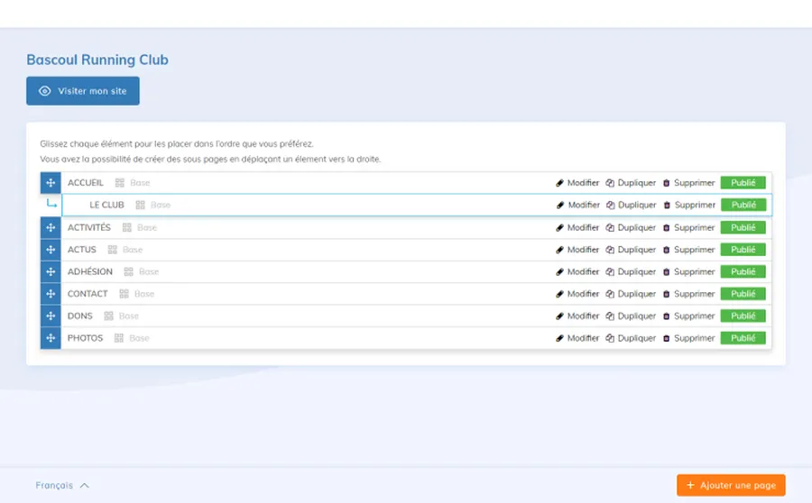 Yapla : interface site 2 Yapla : interface site 2