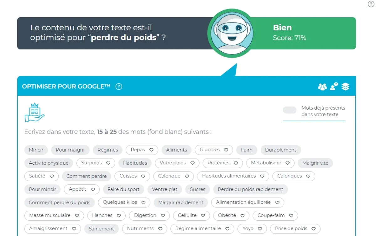 1.fr : avis des utilisateurs, avantages & inconvénients de ce logiciel de recherche de mots clés