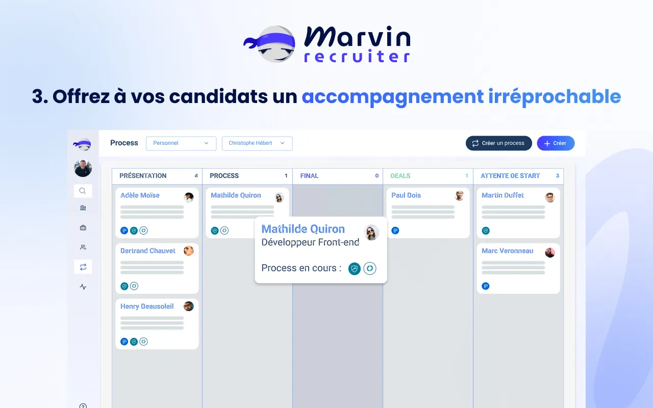 Offrez à vos candidats un accompagnement irréprochable