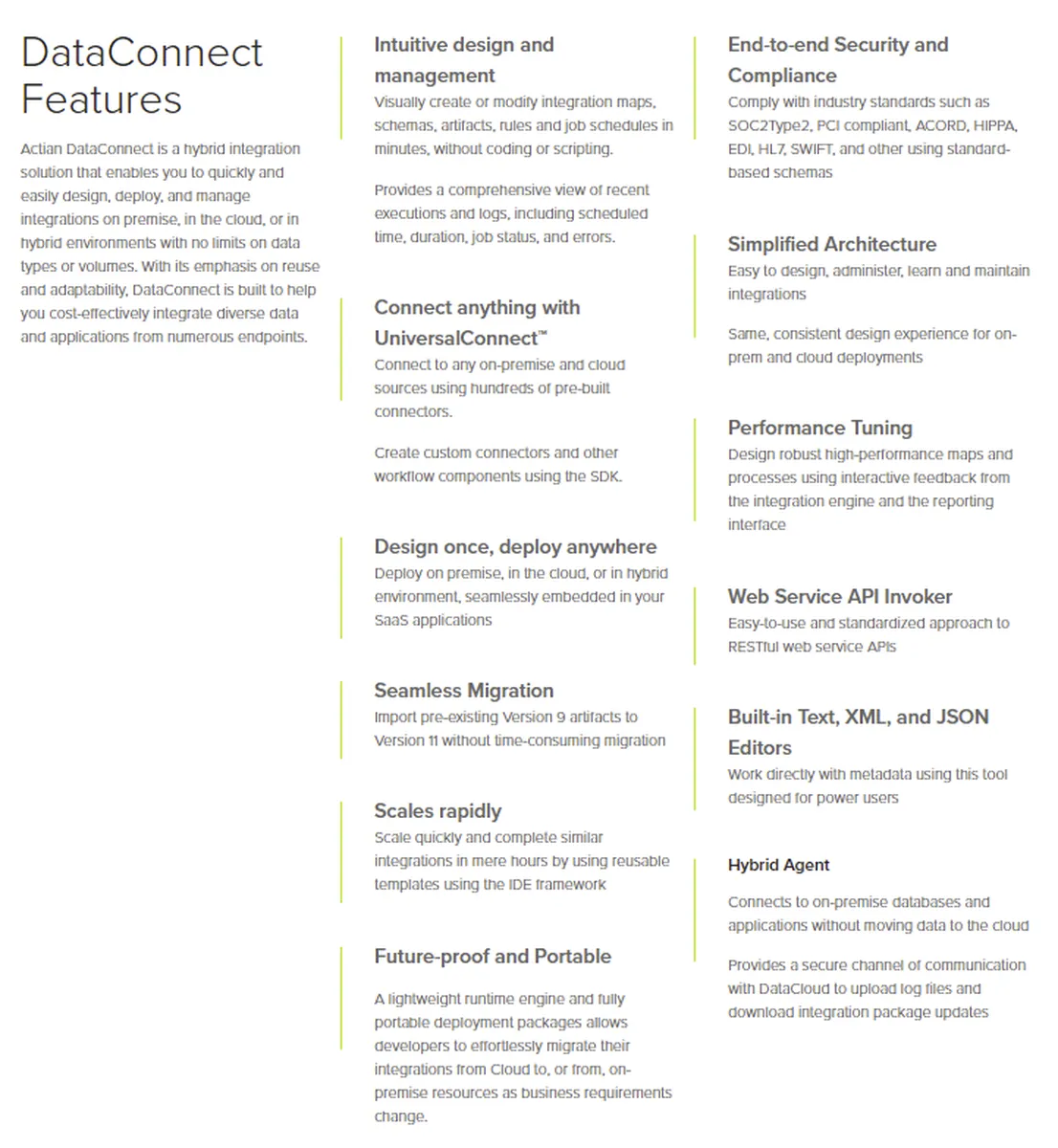 Actian DataConnect : avis des utilisateurs, avantages & inconvénients de ce logiciel ETL Actian DataConnect : avis des utilisateurs, avantages & inconvénients de ce logiciel ETL