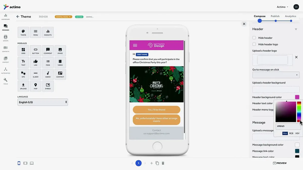 Actimo : avis des utilisateurs, avantages & inconvénients de ce logiciel d'engagement collaborateur