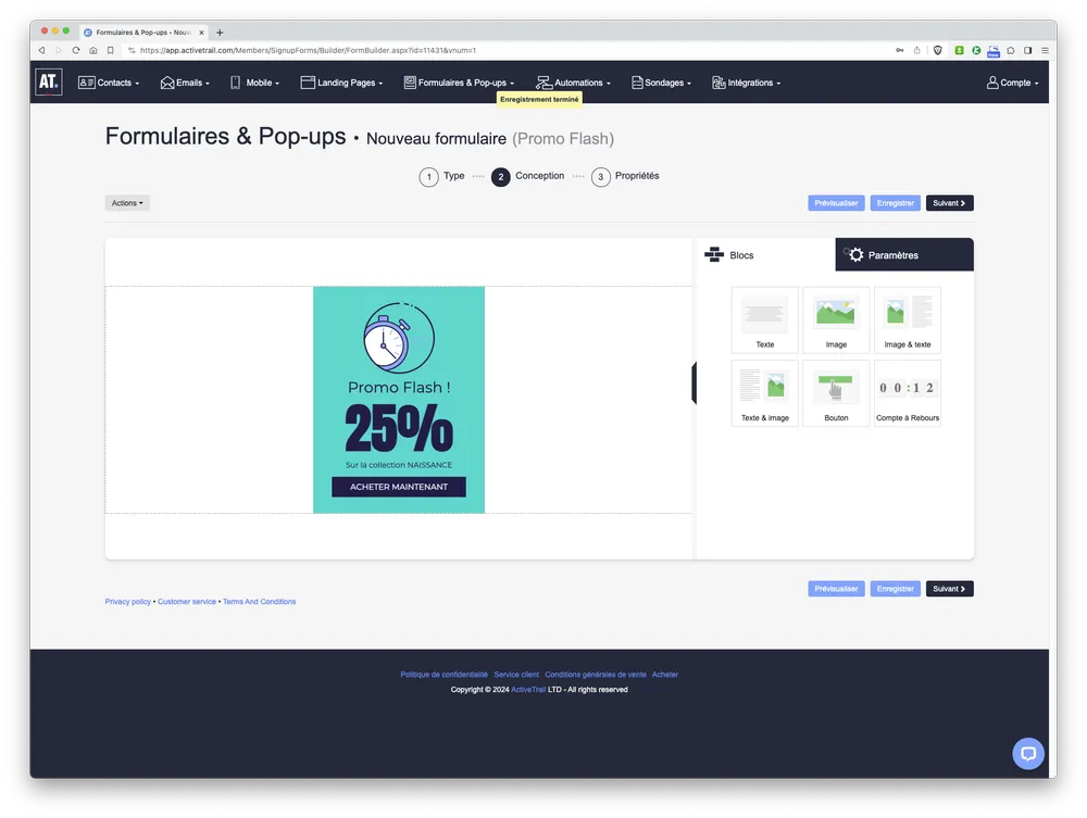 Ajoutez des formulaires et des pop-ups interactifs sur votre site Internet en quelques clics