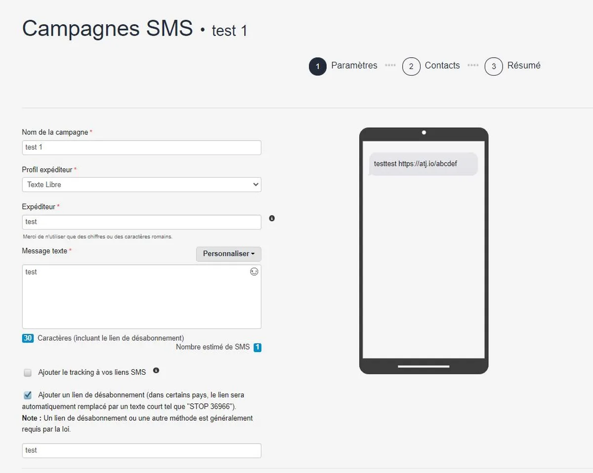 activetrail sms 2