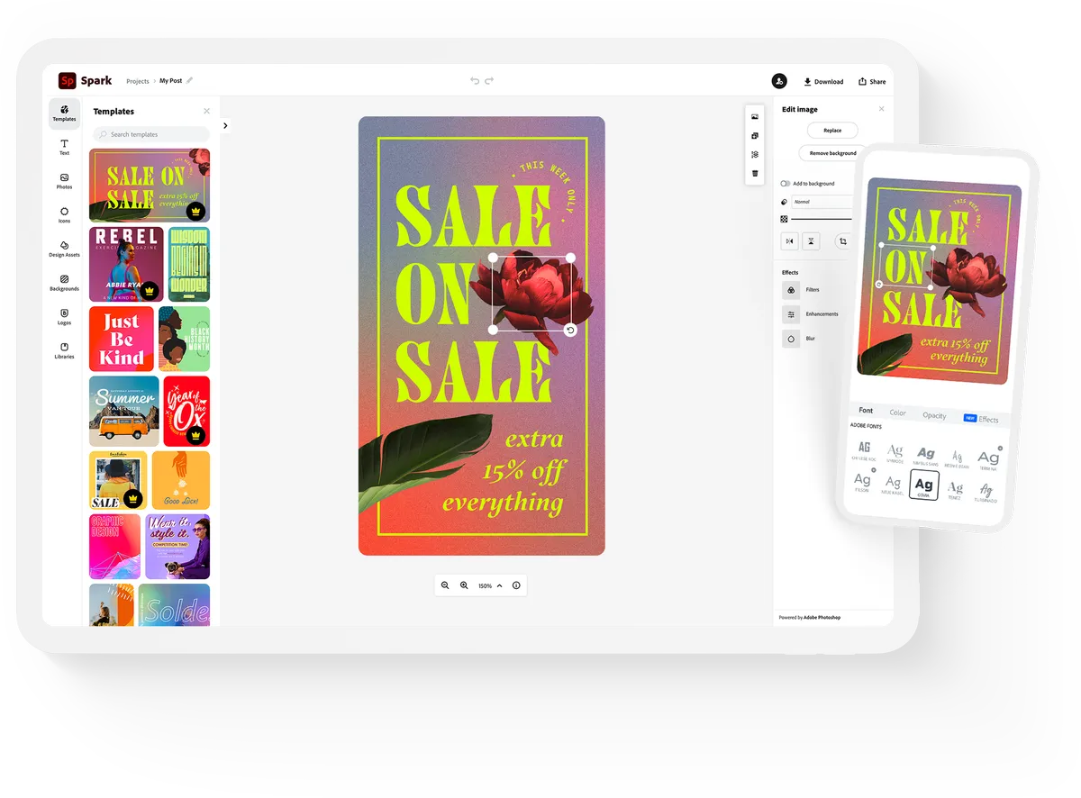 Adobe Spark : avis des utilisateurs, avantages & inconvénients de ce logiciel de graphisme / design Adobe Spark : avis des utilisateurs, avantages & inconvénients de ce logiciel de graphisme / design
