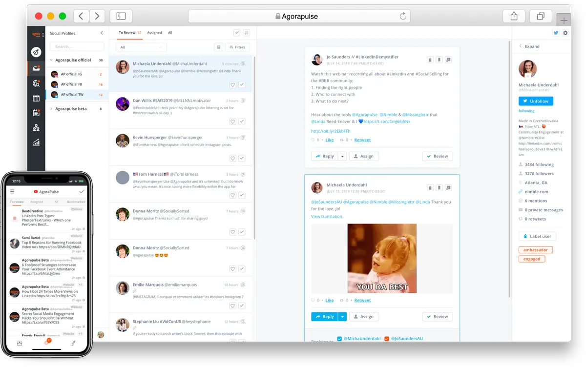 Agorapulse : avis des utilisateurs, avantages & inconvénients de ce logiciel de gestion des réseaux sociaux Agorapulse : avis des utilisateurs, avantages & inconvénients de ce logiciel de gestion des réseaux sociaux