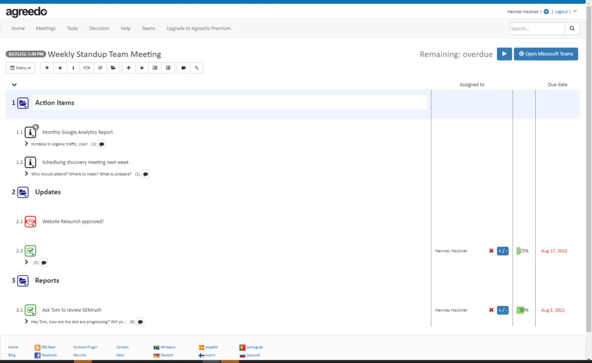 Agreedo : avis des utilisateurs, avantages & inconvénients de ce logiciel de réunion Agreedo : avis des utilisateurs, avantages & inconvénients de ce logiciel de réunion