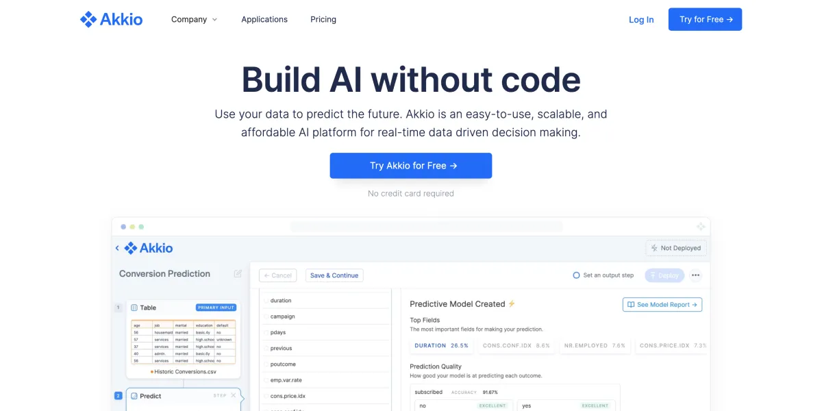 Akkio : avis des utilisateurs, avantages & inconvénients de ce logiciel pour médias / éditeurs Akkio : avis des utilisateurs, avantages & inconvénients de ce logiciel pour médias / éditeurs