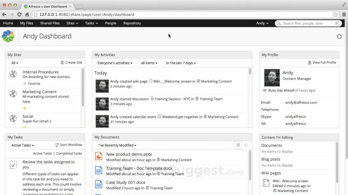 Alfresco : avis des utilisateurs, avantages & inconvénients de ce logiciel de gestion de contenu d'entreprise