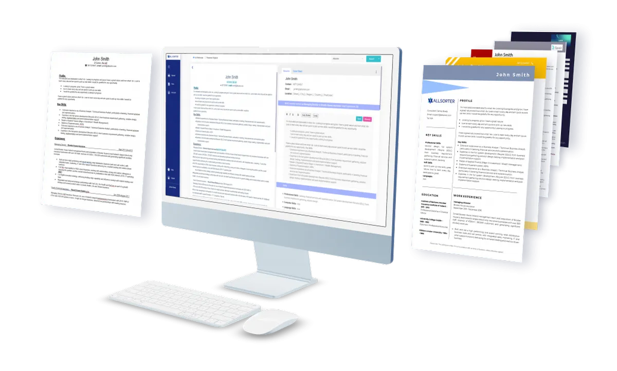 Allsorter : avis des utilisateurs, avantages & inconvénients de ce logiciel d'analyse / création de CV