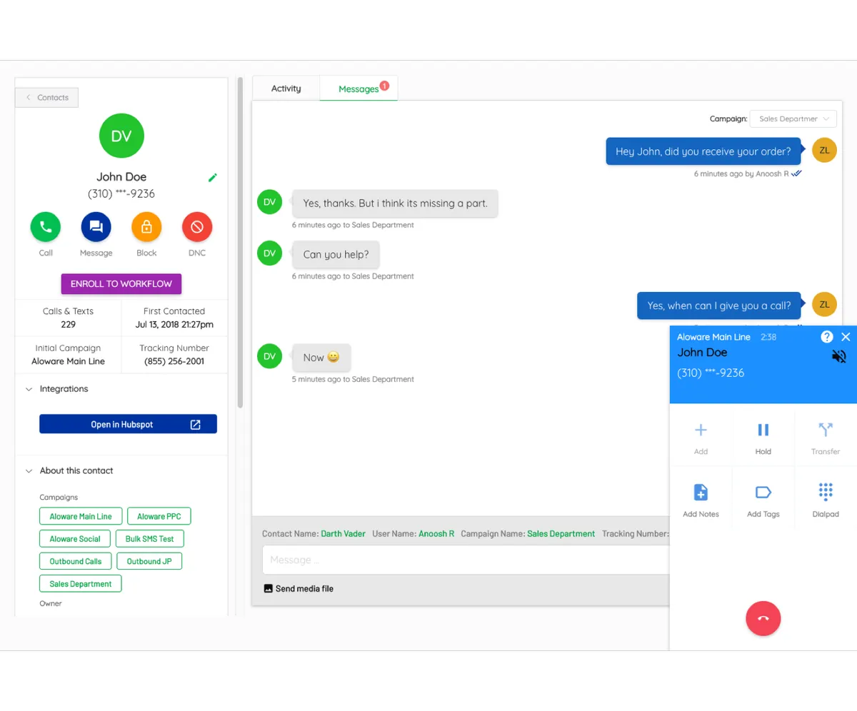 Aloware : avis des utilisateurs, avantages & inconvénients de ce logiciel pour centre d'appel / call center / télémarketing Aloware : avis des utilisateurs, avantages & inconvénients de ce logiciel pour centre d'appel / call center / télémarketing
