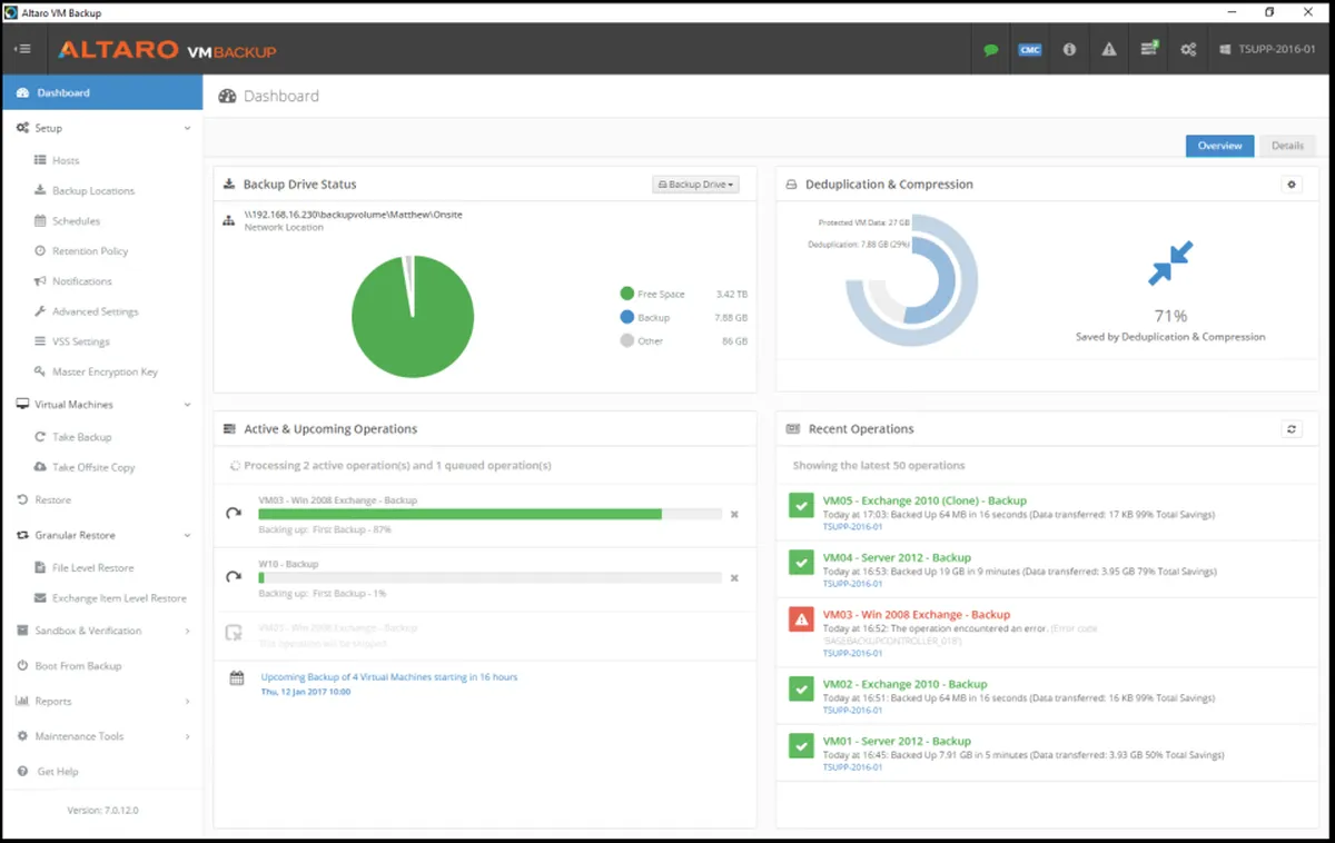 Altaro VM Backup : avis des utilisateurs, avantages & inconvénients de cette plateforme MSP