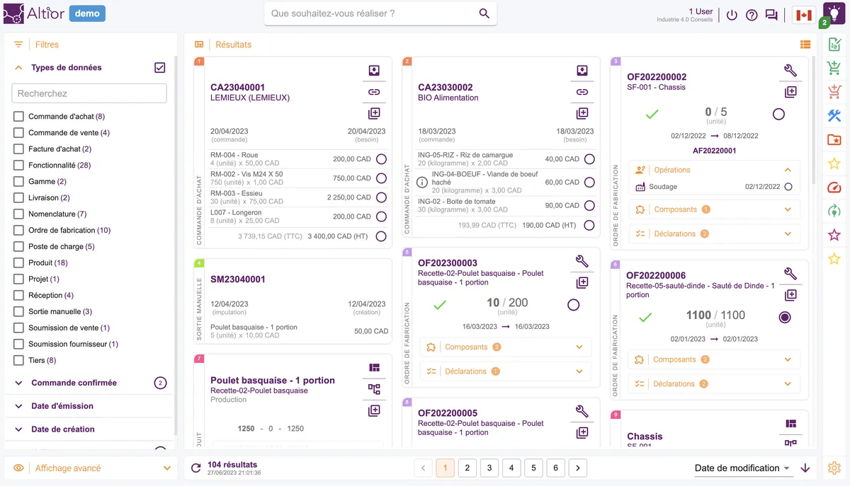 Altior : avis des utilisateurs, avantages & inconvénients de ce logiciel ERP