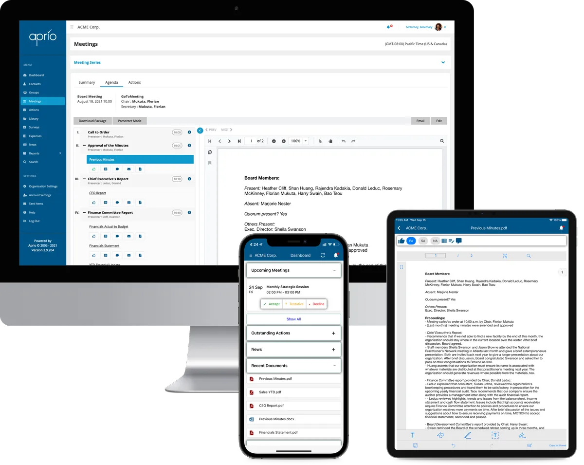Aprio : avis des utilisateurs, avantages & inconvénients de ce logiciel de conseil d'administration