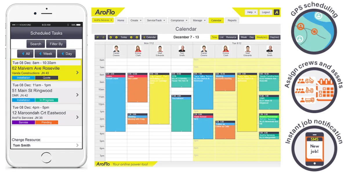 AroFlo : avis des utilisateurs, avantages & inconvénients de ce logiciel de gestion des interventions et tournées sur le terrain
