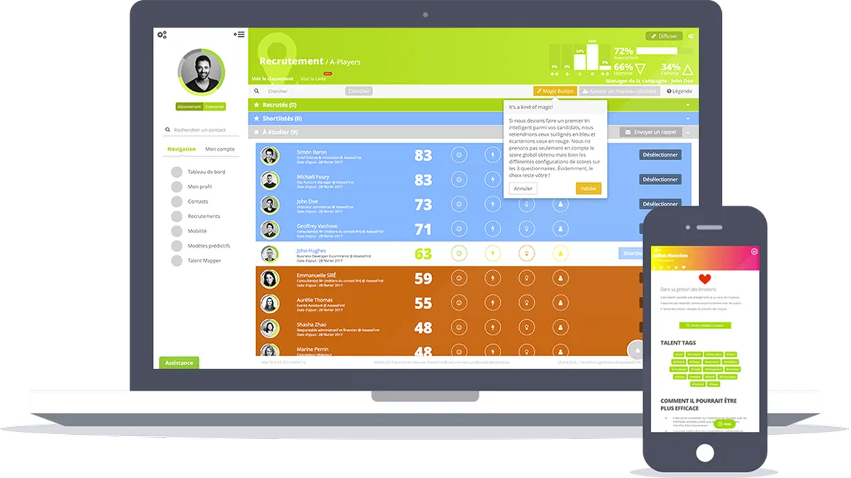 Assess First : avis des utilisateurs, avantages & inconvénients de ce logiciel d'évaluation des candidats / tests de recrutement