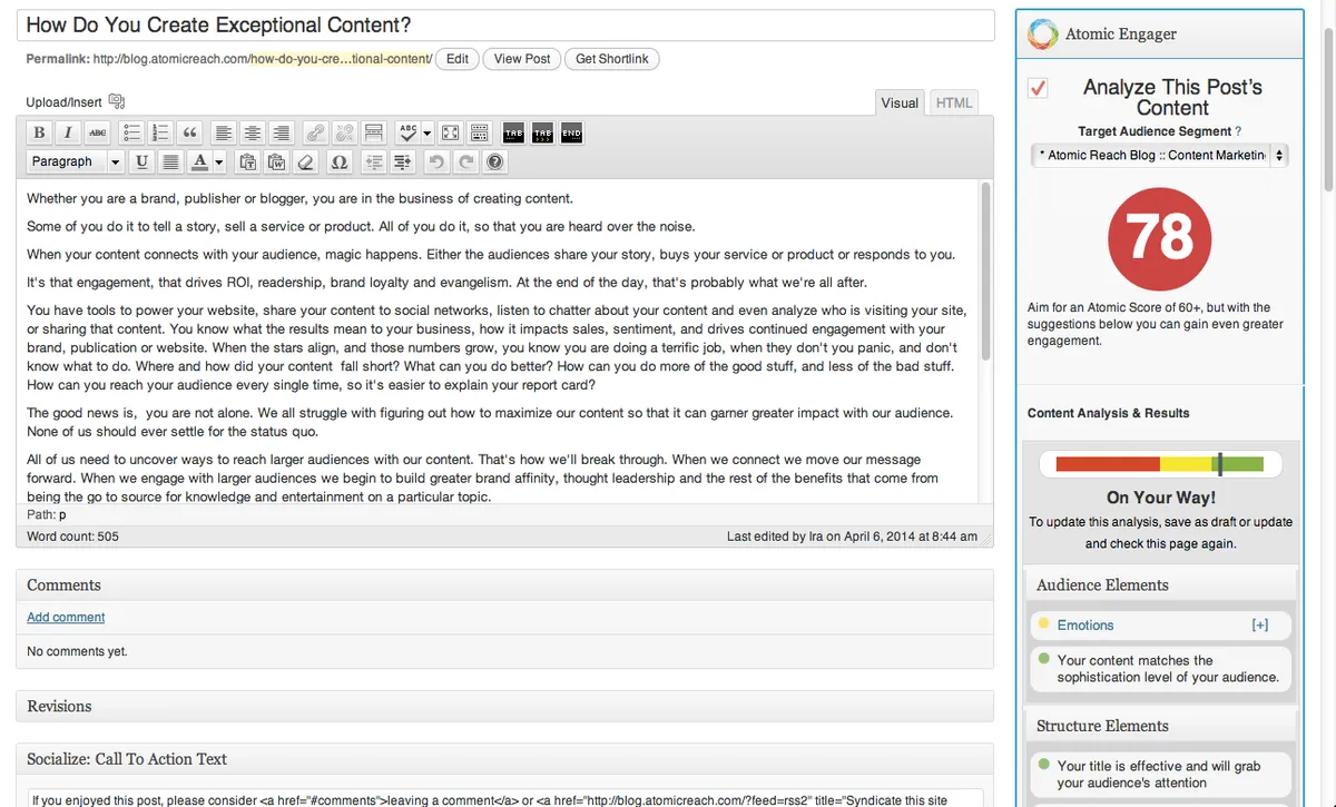 Atomic Reach : avis des utilisateurs, avantages & inconvénients de ce logiciel web analytics