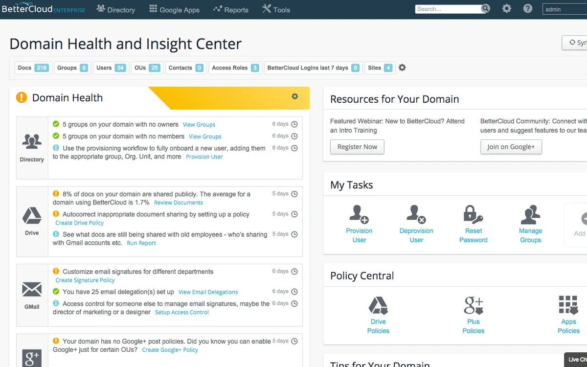 BetterCloud : avis des utilisateurs, avantages & inconvénients de ce logiciel de SaaS management BetterCloud : avis des utilisateurs, avantages & inconvénients de ce logiciel de SaaS management