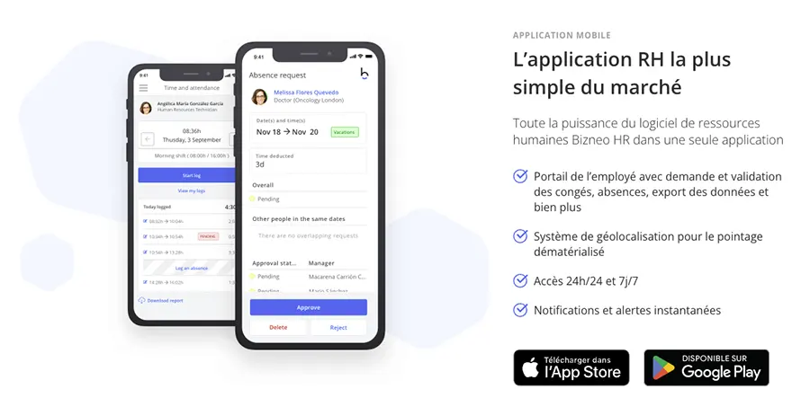 Bizneo HR : application mobile