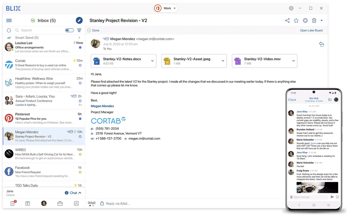 Blix : avis des utilisateurs, avantages & inconvénients de cette messagerie électronique / Webmail