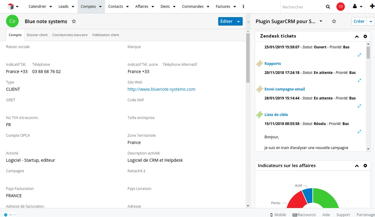 Blue Note Systems CRM : avis des utilisateurs, avantages & inconvénients de ce logiciel CRM Blue Note Systems CRM : avis des utilisateurs, avantages & inconvénients de ce logiciel CRM