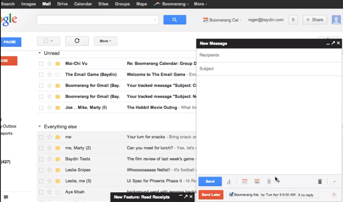 Boomerang for Gmail : avis des utilisateurs, avantages & inconvénients de ce logiciel de calendrier / agenda Boomerang for Gmail : avis des utilisateurs, avantages & inconvénients de ce logiciel de calendrier / agenda