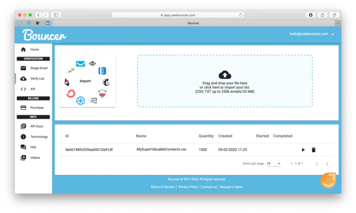 Bouncer : avis des utilisateurs, avantages & inconvénients de ce logiciel de vérification d'adresses email