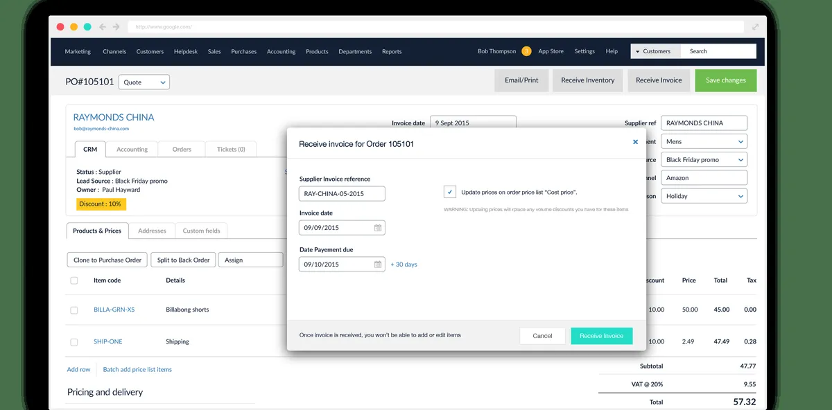 Brightpearl : avis des utilisateurs, avantages & inconvénients de ce logiciel pour commerce de détail Brightpearl : avis des utilisateurs, avantages & inconvénients de ce logiciel pour commerce de détail