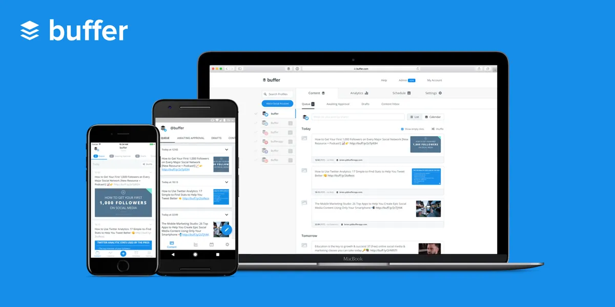 Buffer : avis des utilisateurs, avantages & inconvénients de ce logiciel de gestion des réseaux sociaux Buffer : avis des utilisateurs, avantages & inconvénients de ce logiciel de gestion des réseaux sociaux