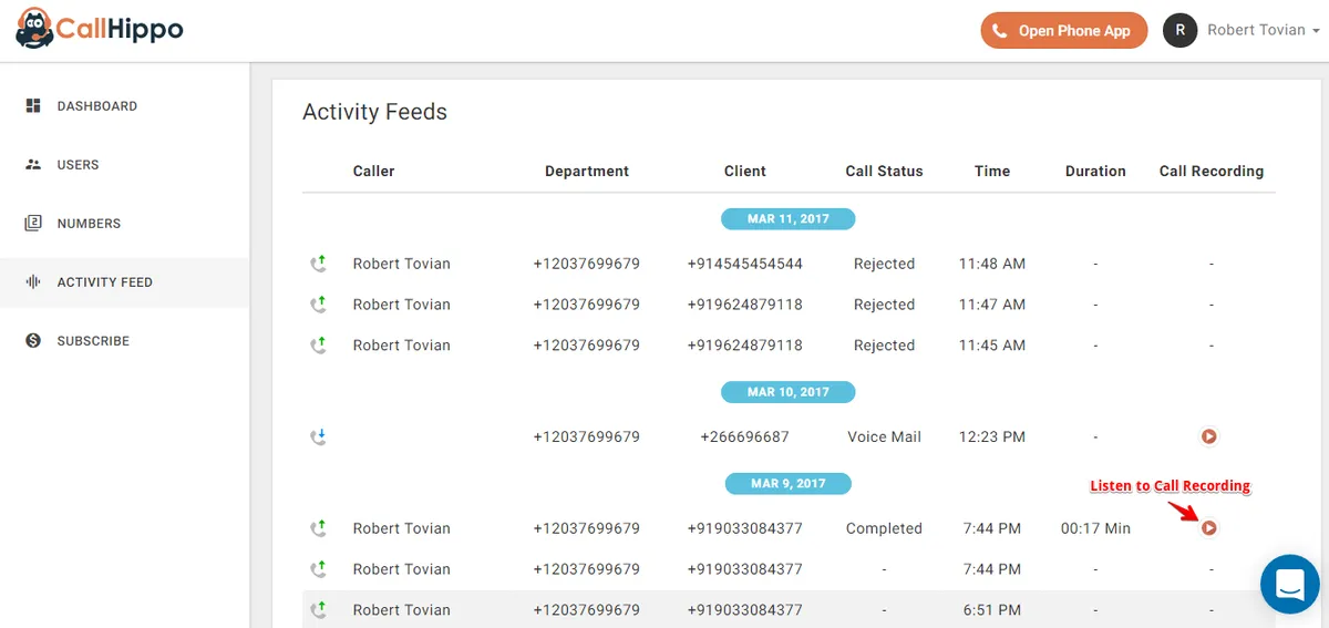CallHippo : avis des utilisateurs, avantages & inconvénients de ce logiciel pour centre d'appel / call center / télémarketing CallHippo : avis des utilisateurs, avantages & inconvénients de ce logiciel pour centre d'appel / call center / télémarketing