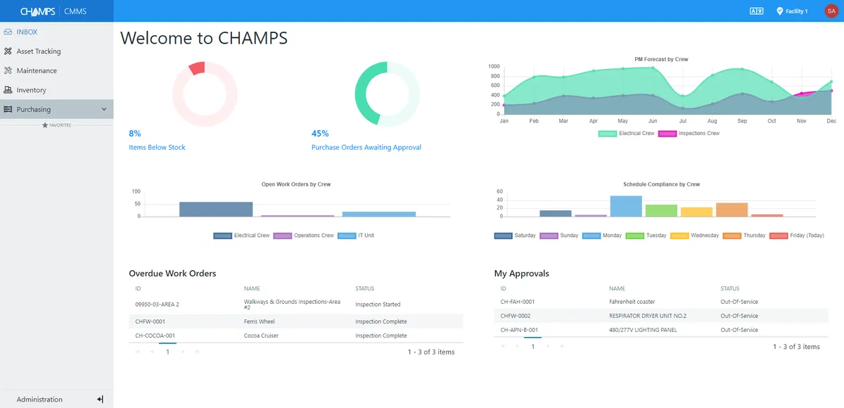 CHAMPS : avis des utilisateurs, avantages & inconvénients de ce logiciel GMAO / CMMS / maintenance préventive CHAMPS : avis des utilisateurs, avantages & inconvénients de ce logiciel GMAO / CMMS / maintenance préventive