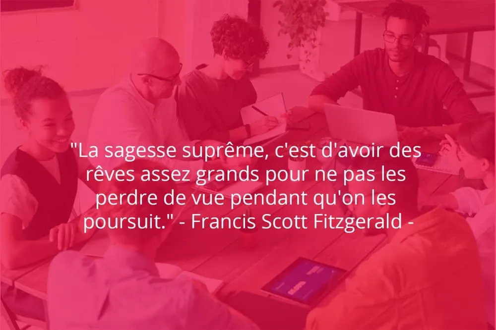 Citation de Francis Scott Fitzgerald sur le succès et la sagesse.